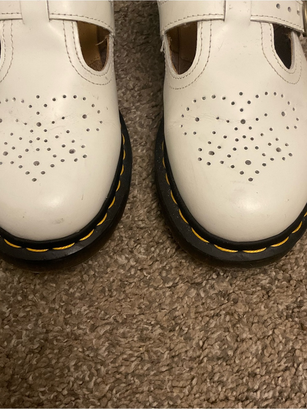 Dr Martens 8065 Mary Jane White 2 Buckle Strap 39 8 - Picture 2 of 9